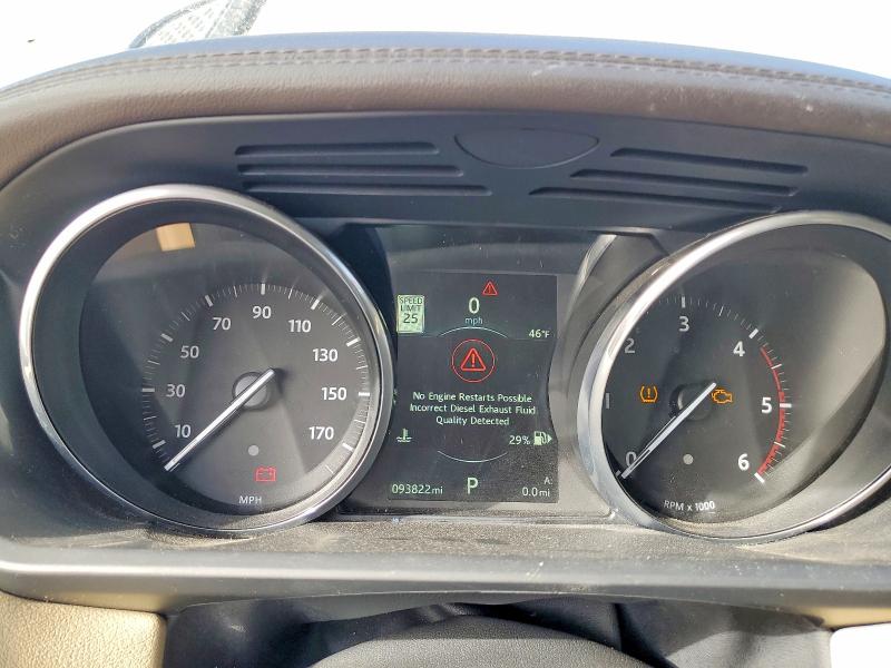 2016 Land rover Rangerover VIN SALWR2KF1GA577338 COPART salvage auction — MECHANICAL, Co - Dis/Dlr/Exp Only Clean Title, sold $6,700 on 2026-07-09 (photo 9)