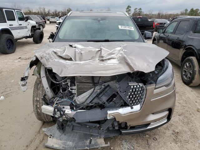 2021 Lincoln Aviator VIN 5LM5J7WC5MGL14424 COPART salvage auction — FRONT END, TX - , sold $6,800 on 2024-03-22 (photo 5)