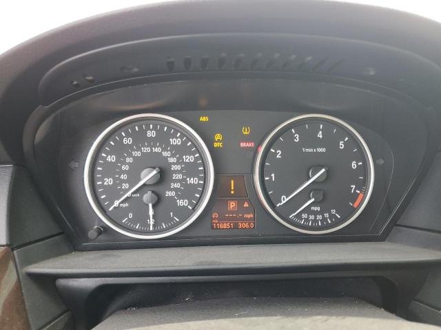 2010 BMW 5 series VIN WBANW1C58AC167074 COPART salvage auction — SIDE, Nv - Salvage Title, sold $150 on 2026-07-22 (photo 9)