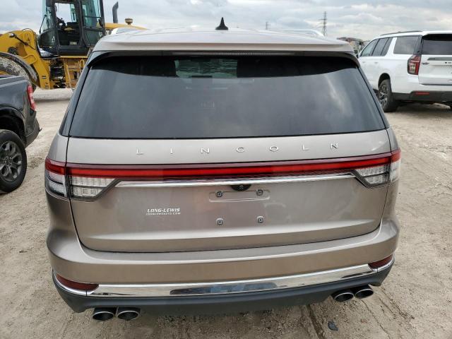 2021 Lincoln Aviator VIN 5LM5J7WC5MGL14424 COPART salvage auction — FRONT END, TX - , sold $6,800 on 2024-03-22 (photo 6)