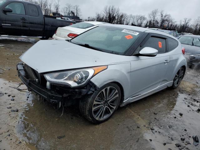 2016 Hyundai Veloster VIN KMHTC6AEXGU264519 COPART salvage auction — FRONT END, Md - Cert Of Salvage > 75% Damage, sold $175 on 2026-07-28 (photo 1)