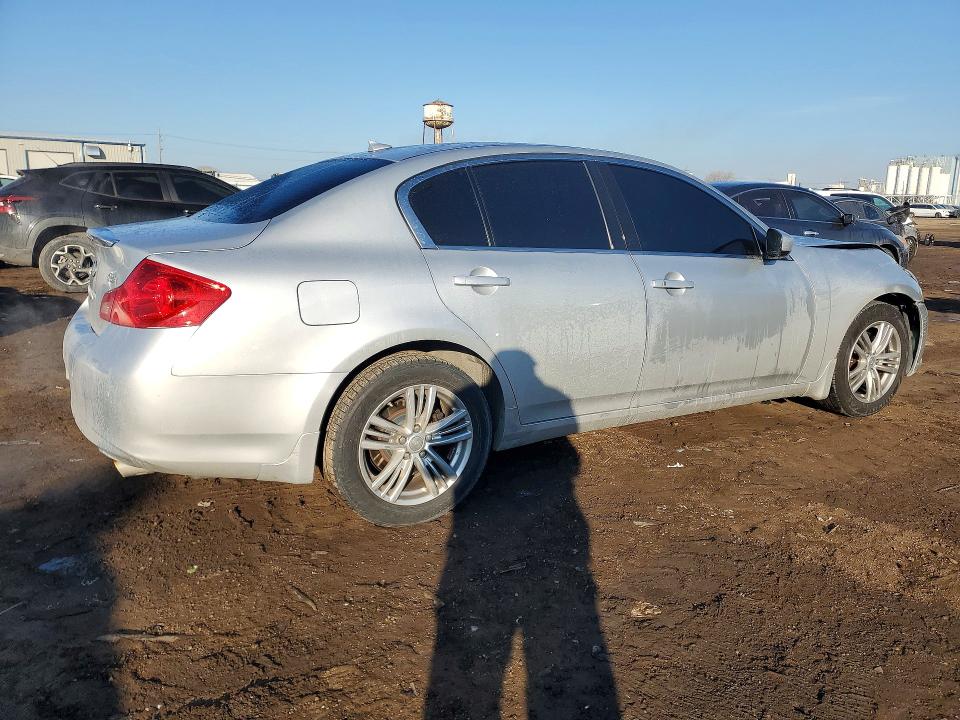 2013 Infiniti G37 VIN JN1CV6AR4DM355995 COPART salvage auction — FRONT END, Il - Salvage Certificate, sold $1,150 on 2026-07-08 (photo 3)