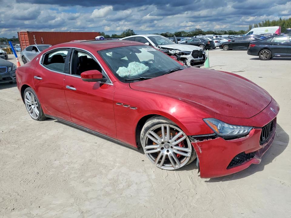 2017 Maserati Ghibli VIN ZAM57RTL0H1196406 COPART salvage auction — FRONT END, Fl - Cert Of Title Slvg Rebuildable, sold $3,650 on 2026-07-16 (photo 4)