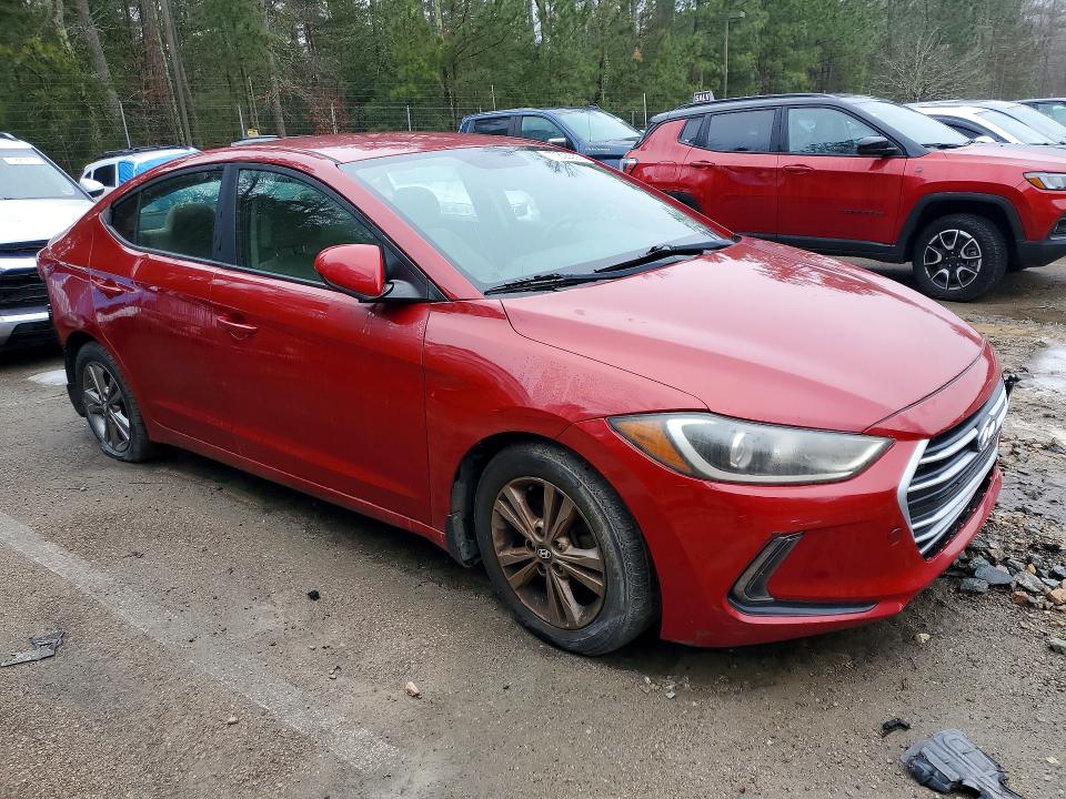 2017 Hyundai Elantra VIN KMHD84LF6HU177802 COPART salvage auction — REAR END, In - Certificate Of Title, sold $1,850 on 2026-07-24 (photo 4)