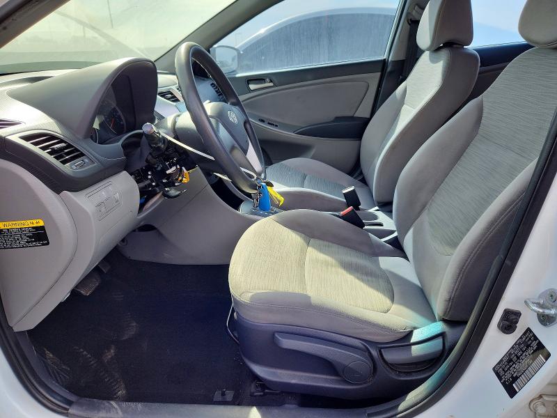 2015 Hyundai Accent VIN KMHCT4AE5FU884777 COPART salvage auction — VANDALISM, Ca - Salvage Certificate, sold $450 on 2026-07-17 (photo 7)