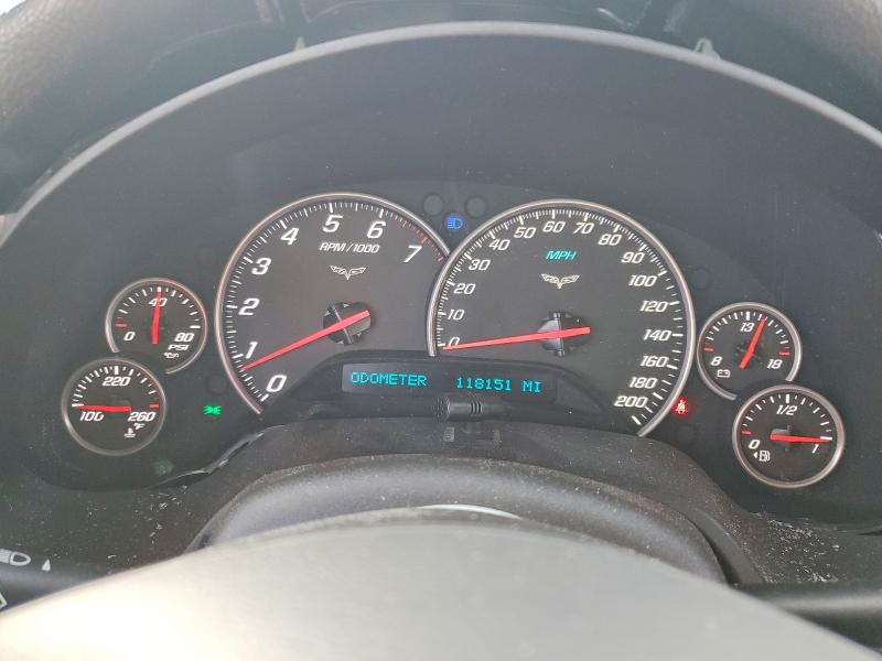 2005 Chev Corvette VIN 1G1YY24U755136682 COPART salvage auction — SIDE, CA - SALVAGE CERTIFICATE, sold $4,900 on 2026-07-06 (photo 9)