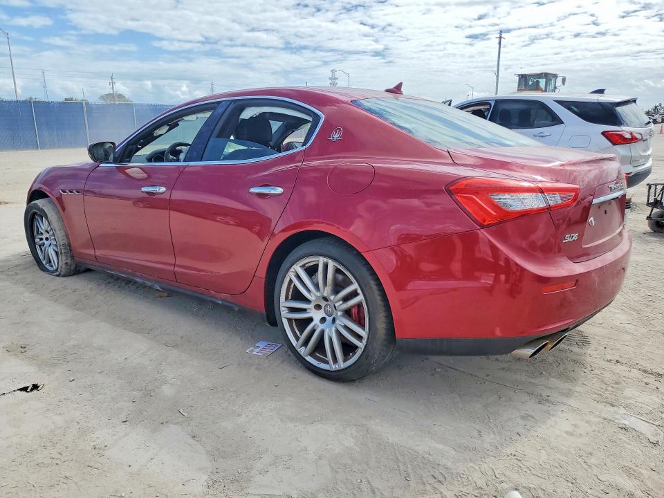 2017 Maserati Ghibli VIN ZAM57RTL0H1196406 COPART salvage auction — FRONT END, Fl - Cert Of Title Slvg Rebuildable, sold $3,650 on 2026-07-16 (photo 2)