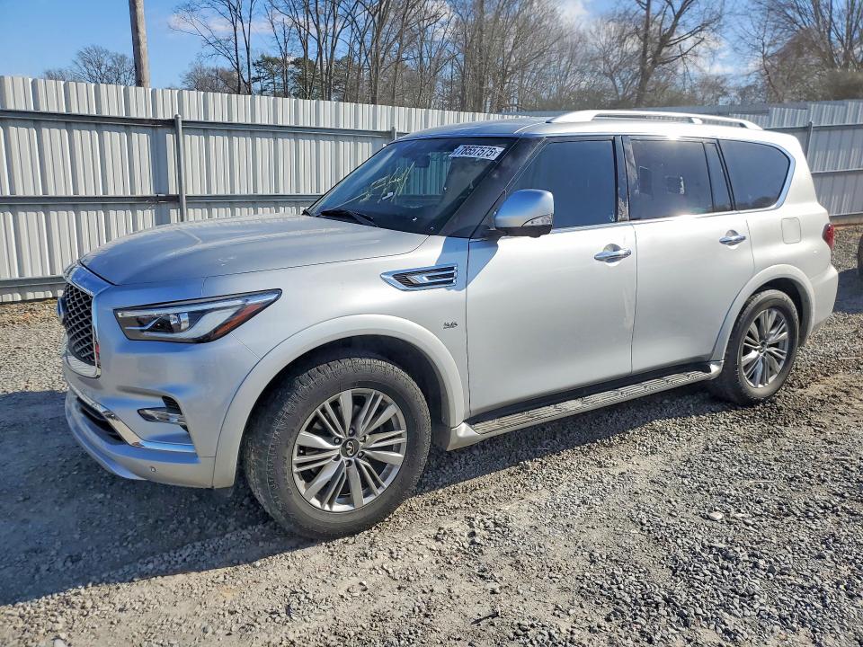 2020 Infiniti Qx80 VIN JN8AZ2NF6L9703304 COPART salvage auction — MINOR DENT/SCRATCHES, Nc - Dealer Only Clean Title, sold $11,800 on 2026-07-07 (photo 1)