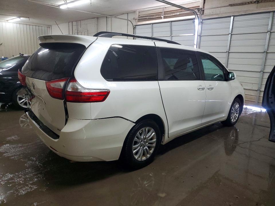 2017 Toyota Sienna VIN 5TDYZ3DC4HS856456 COPART salvage auction — REAR END, In - Cert Of Title-Salvage Title, sold $2,950 on 2026-07-28 (photo 3)