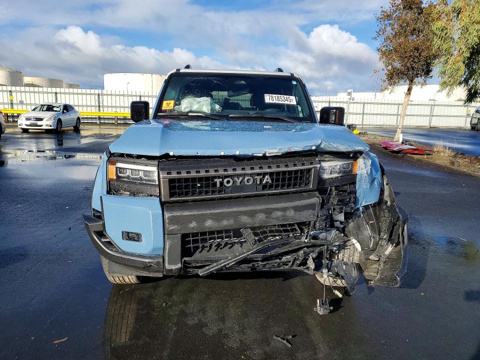 2025 Toyota Land cruiser VIN JTEABFAJXSK026813 COPART salvage auction — Front End, CA - SALVAGE CERTIFICATE, sold $29,250 on 2026-06-08 (photo 5)