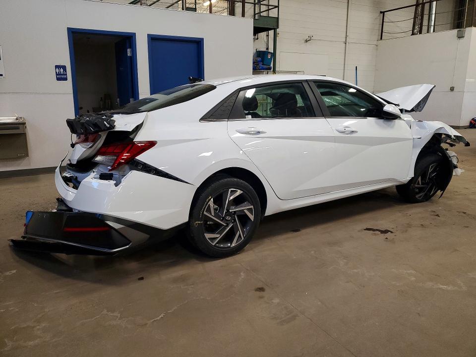 2025 Hyundai Elantra VIN KMHLS4DG7SU988021 COPART salvage auction — FRONT END, Tx - Certificate Of Title, sold $2,981 on 2026-07-28 (photo 3)