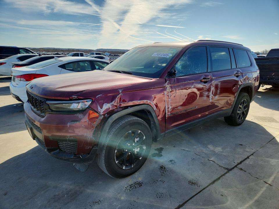 2025 Jeep Grand cher VIN 1C4RJJAG6S8697491 COPART salvage auction — SIDE, Tx - Certificate Of Title (P), sold $15,600 on 2026-07-02 (photo 1)