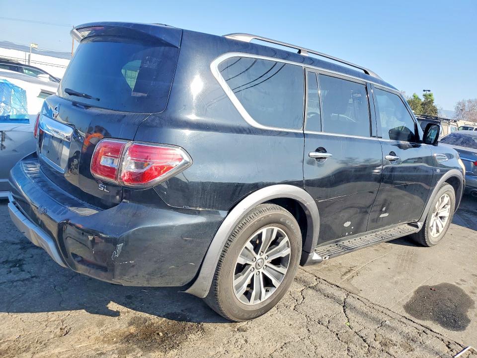 2018 Nissan Armada VIN JN8AY2ND4J9051054 COPART salvage auction — REAR END, Ca - Dis/Dlr/Exp Only Clean Title, sold $5,800 on 2026-07-30 (photo 3)