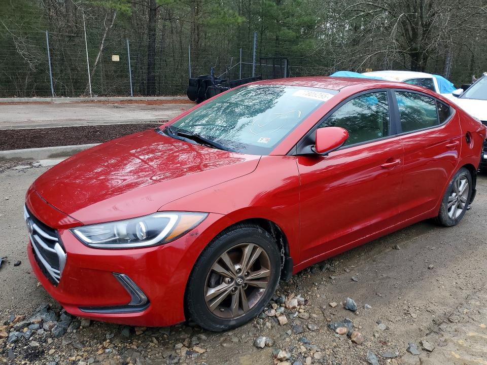 2017 Hyundai Elantra VIN KMHD84LF6HU177802 COPART salvage auction — REAR END, In - Certificate Of Title, sold $1,850 on 2026-07-24 (photo 1)