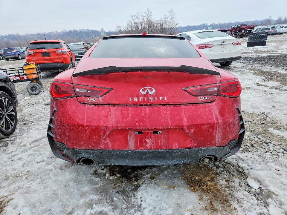 2017 Infiniti Q60 VIN JN1FV7EL1HM701516 COPART salvage auction — FRONT END, Il - Salvage Certificate, sold $3,450 on 2026-07-08 (photo 6)