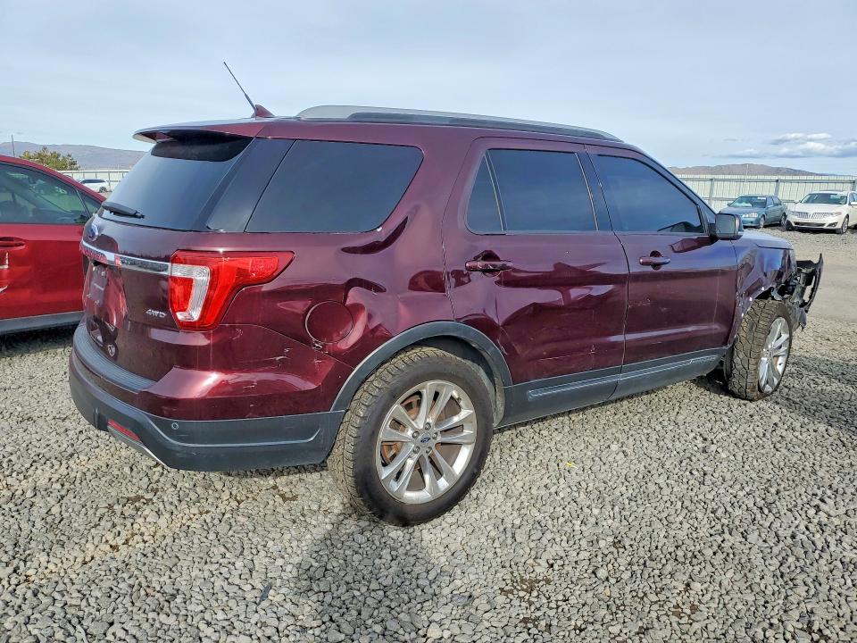 2019 Ford Explorer VIN 1FM5K8D89KGA73615 COPART salvage auction — SIDE, Nv - Salvage Title, sold $2,600 on 2026-07-09 (photo 3)