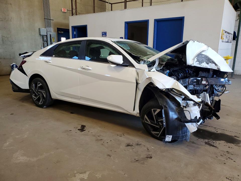 2025 Hyundai Elantra VIN KMHLS4DG7SU988021 COPART salvage auction — FRONT END, Tx - Certificate Of Title, sold $2,981 on 2026-07-28 (photo 4)