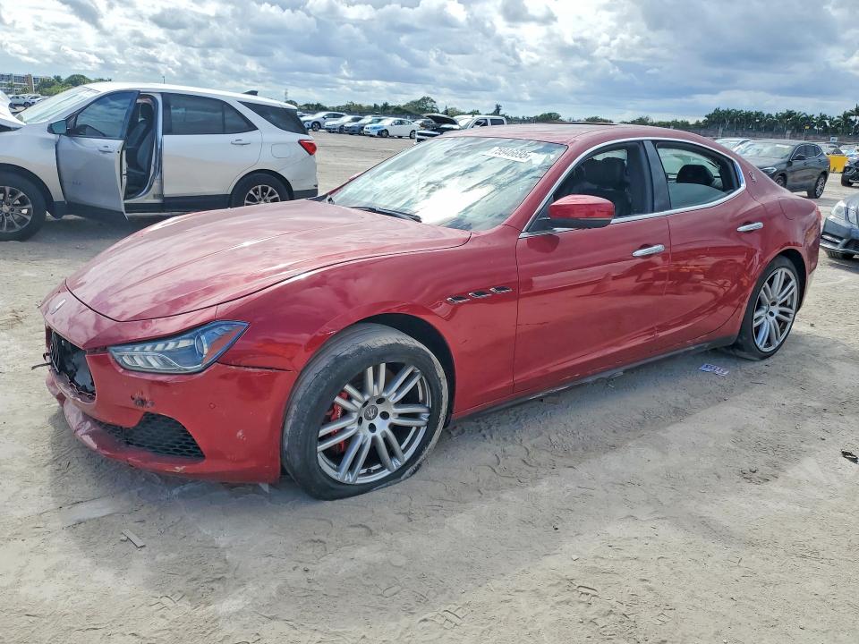 2017 Maserati Ghibli VIN ZAM57RTL0H1196406 COPART salvage auction — FRONT END, Fl - Cert Of Title Slvg Rebuildable, sold $3,650 on 2026-07-16 (photo 1)