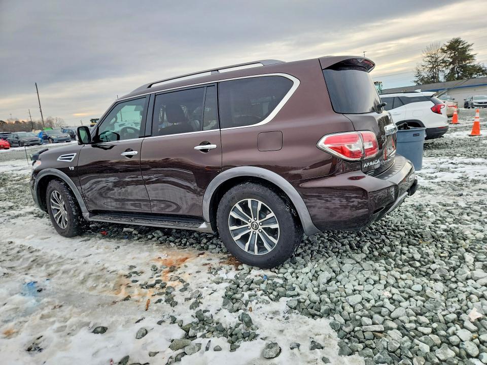 2020 Nissan Armada VIN JN8AY2NC2L9620185 COPART salvage auction — REAR END, Nc - Salvage Certificate Of Title, sold $8,200 on 2026-07-29 (photo 2)