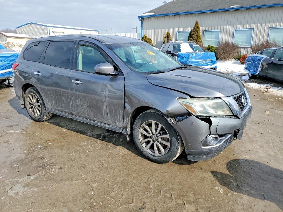 2015 Nissan Pathfinder VIN 5N1AR2MN2FC622825 COPART salvage auction — FRONT END, In - Certificate Of Title, sold $300 on 2026-07-02 (photo 4)
