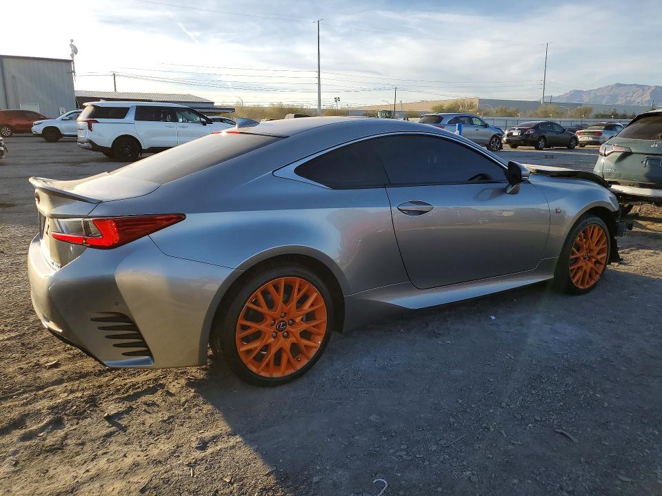 2015 Lexus Rc350 VIN JTHHE5BC5F5003186 COPART salvage auction — FRONT END, Nv - Salvage Title, sold $2,300 on 2026-07-07 (photo 3)