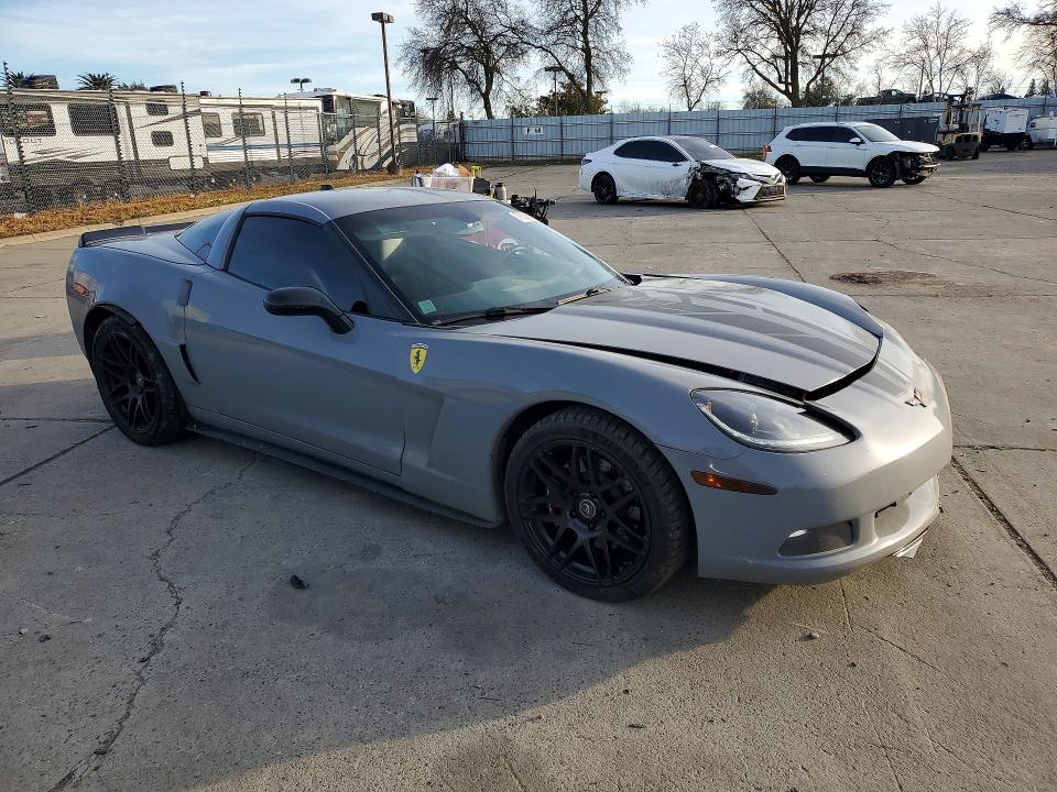 2005 Chev Corvette VIN 1G1YY24U755136682 COPART salvage auction — SIDE, CA - SALVAGE CERTIFICATE, sold $4,900 on 2026-07-06 (photo 4)