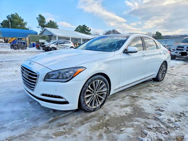 2015 Hyundai Genesis VIN KMHGN4JE6FU019411 COPART salvage auction — REAR END, Ar - Cert Of Title-Salvage, sold $600 on 2026-07-06 (photo 1)
