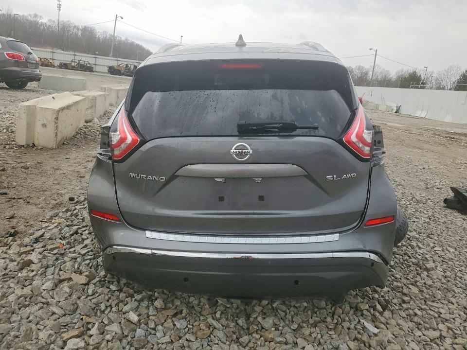 2016 Niss Murano VIN 5N1AZ2MH0GN161575 COPART salvage auction — ALL OVER, WV - CERTIFICATE OF TITLE, sold $825 on 2026-07-09 (photo 6)