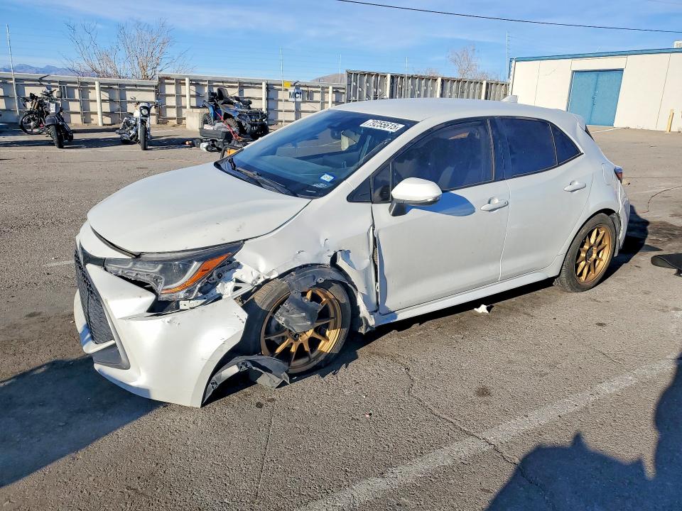 2021 Toyota Corolla hatchback VIN JTNB4MBE2M3106401 COPART salvage auction — ALL OVER, Tx - Certificate Of Title, sold $1,900 on 2026-07-17 (photo 1)