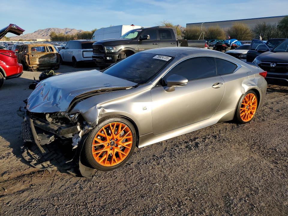 2015 Lexus Rc350 VIN JTHHE5BC5F5003186 COPART salvage auction — FRONT END, Nv - Salvage Title, sold $2,300 on 2026-07-07 (photo 1)