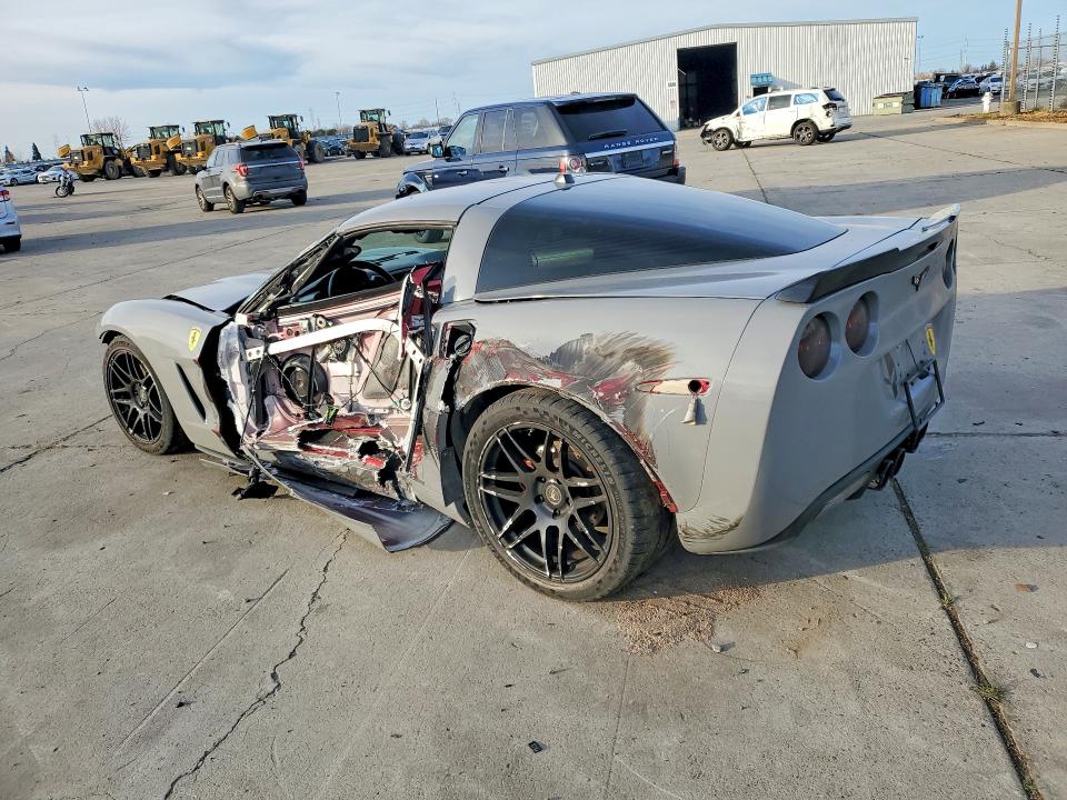 2005 Chev Corvette VIN 1G1YY24U755136682 COPART salvage auction — SIDE, CA - SALVAGE CERTIFICATE, sold $4,900 on 2026-07-06 (photo 2)