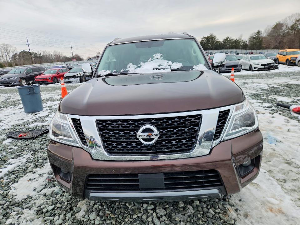 2020 Nissan Armada VIN JN8AY2NC2L9620185 COPART salvage auction — REAR END, Nc - Salvage Certificate Of Title, sold $8,200 on 2026-07-29 (photo 5)