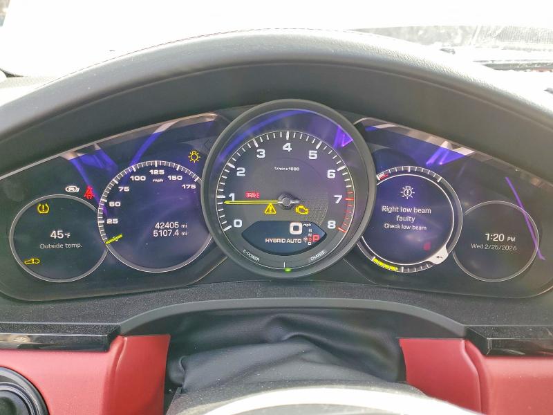 2022 Porsche Cayenne VIN WP1BE2AY8NDA51125 COPART salvage auction — FRONT END, Pa - Certificate Of Salvage, sold $22,200 on 2026-07-29 (photo 9)