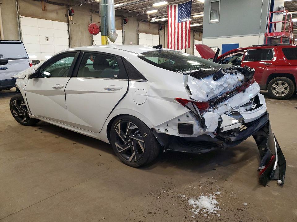 2025 Hyundai Elantra VIN KMHLS4DG7SU988021 COPART salvage auction — FRONT END, Tx - Certificate Of Title, sold $2,981 on 2026-07-28 (photo 2)