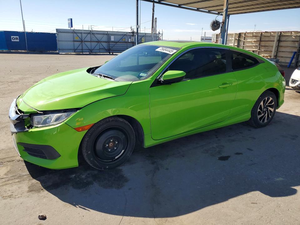 2017 Honda Civic VIN 2HGFC4B05HH303709 COPART salvage auction — FRONT END, TX - SALVAGE VEHICLE TITLE, sold $4,500 on 2026-07-31 (photo 1)