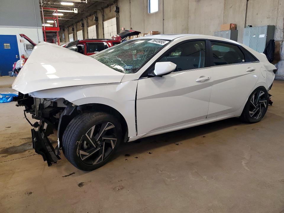 2025 Hyundai Elantra VIN KMHLS4DG7SU988021 COPART salvage auction — FRONT END, Tx - Certificate Of Title, sold $2,981 on 2026-07-28 (photo 1)