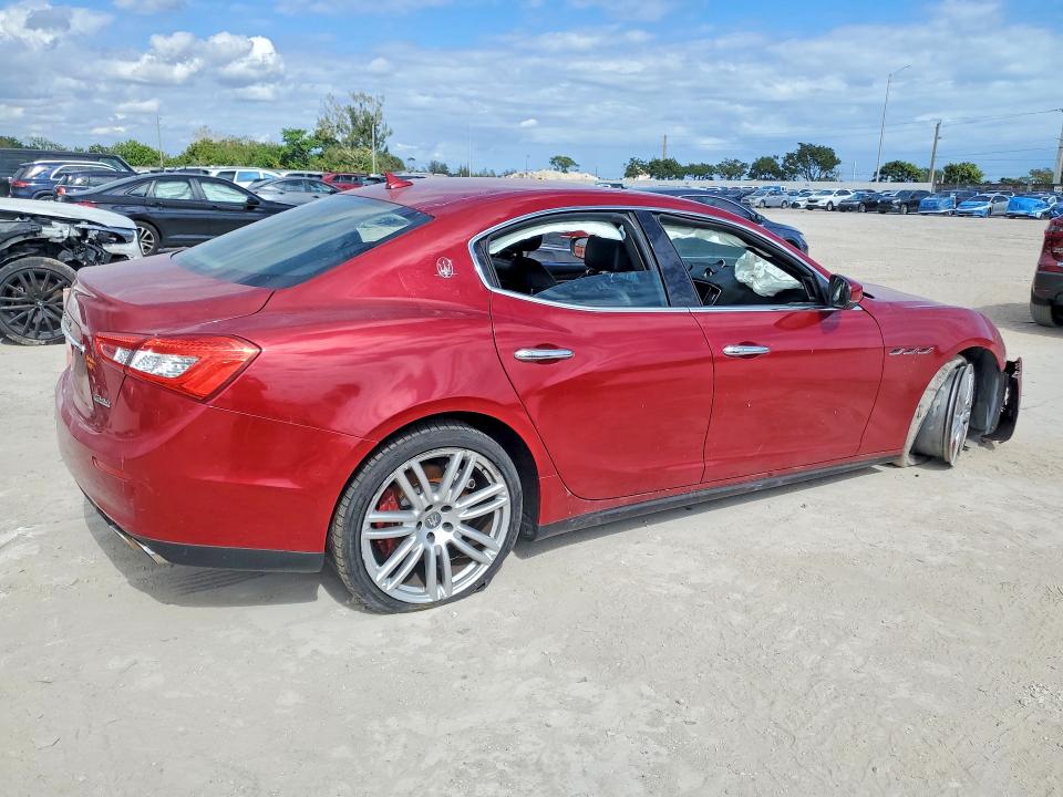 2017 Maserati Ghibli VIN ZAM57RTL0H1196406 COPART salvage auction — FRONT END, Fl - Cert Of Title Slvg Rebuildable, sold $3,650 on 2026-07-16 (photo 3)