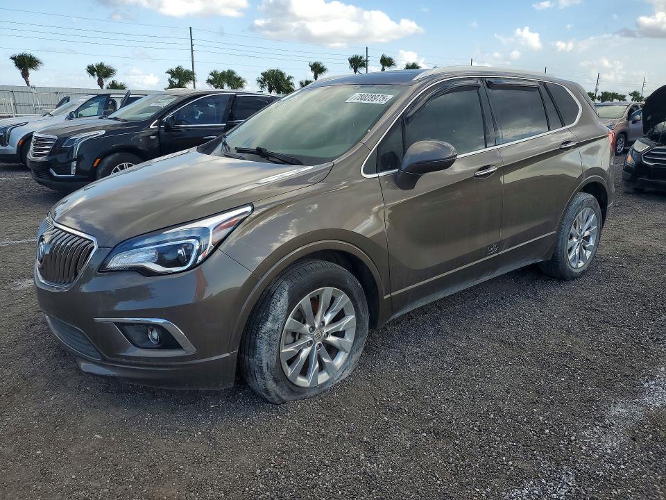 2018 Buick Envision VIN LRBFX1SA8JD007918 COPART salvage auction — FRONT END, Fl - Cert Of Title-Slvg Rebld Flood, sold $2,800 on 2026-07-27 (photo 1)
