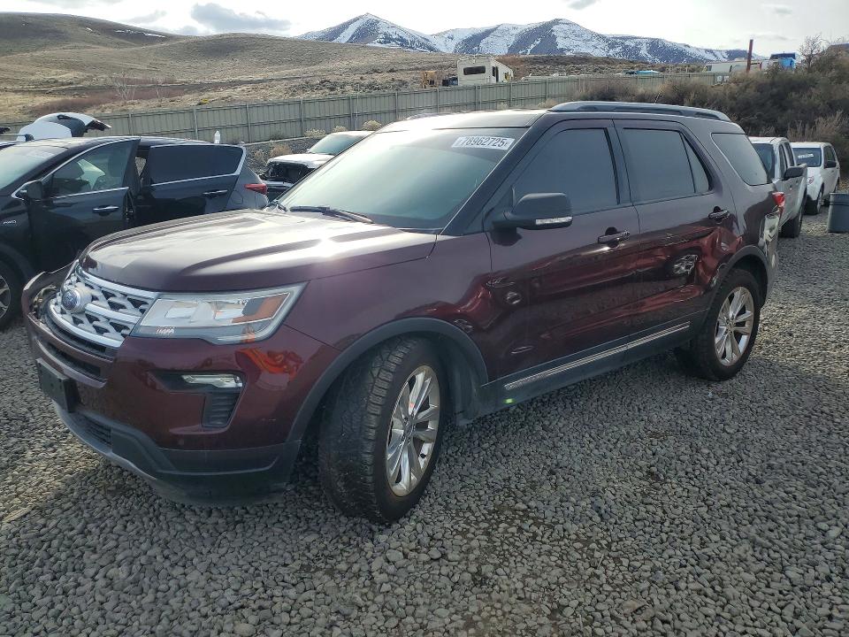 2019 Ford Explorer VIN 1FM5K8D89KGA73615 COPART salvage auction — SIDE, Nv - Salvage Title, sold $2,600 on 2026-07-09 (photo 1)