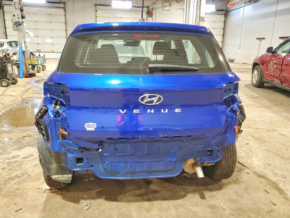 2025 Hyundai Venue VIN KMHRB8A36SU411743 COPART salvage auction — REAR END, Ns - Salvage Title, sold $875 on 2026-07-02 (photo 6)