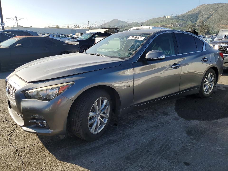 2016 Infiniti Q50 VIN JN1CV7AP8GM202187 COPART salvage auction — MINOR DENT/SCRATCHES, Ca - Dis/Dlr/Exp Only Clean Title, sold $2,500 on 2026-07-30 (photo 1)