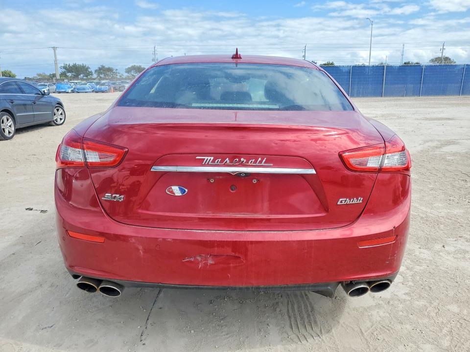2017 Maserati Ghibli VIN ZAM57RTL0H1196406 COPART salvage auction — FRONT END, Fl - Cert Of Title Slvg Rebuildable, sold $3,650 on 2026-07-16 (photo 6)