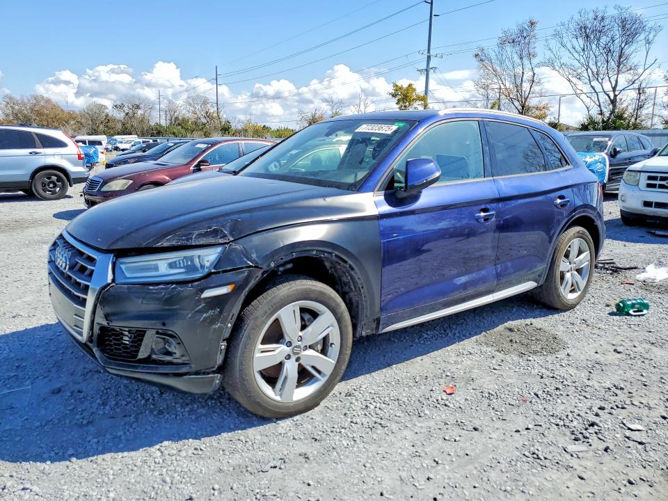 2018 Audi Q5 VIN WA1ANAFY5J2001458 COPART salvage auction — WATER/FLOOD, Fl - Certificate Of Title, sold $5,475 on 2026-07-27 (photo 1)