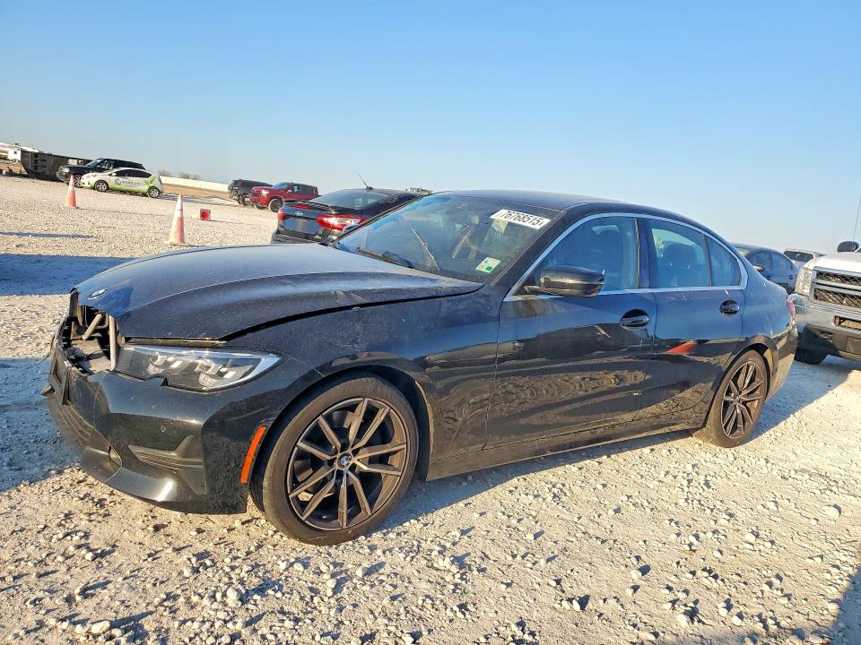 2019 BMW 3 series VIN 3MW5R1J57K8B02025 COPART salvage auction — FRONT END, Tx - Salvage Vehicle Title, sold $550 on 2026-07-30 (photo 1)
