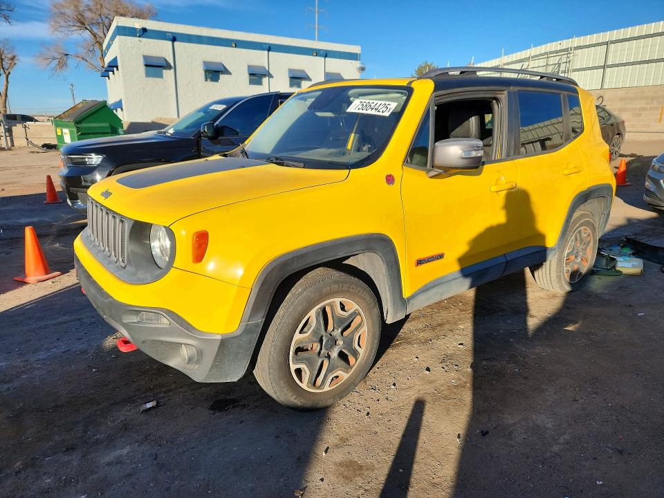 2015 Jeep Renegade VIN ZACCJBCT4FPC16125 COPART salvage auction — MECHANICAL, Nm - Certificate Of Title, sold $1,800 on 2026-07-30 (photo 1)