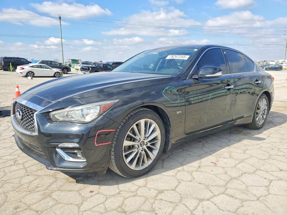 2019 Infiniti Q50 VIN JN1EV7AP1KM513459 COPART salvage auction — REAR END, Ga - Cert Of Title-Salvage, sold $4,850 on 2026-07-13 (photo 1)