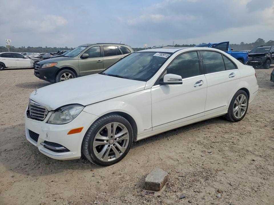 2013 Mercedes-benz C class VIN WDDGF4HB8DR301259 COPART salvage auction — FRONT END, Tx - Salvage Vehicle Title, sold $950 on 2026-07-17 (photo 1)