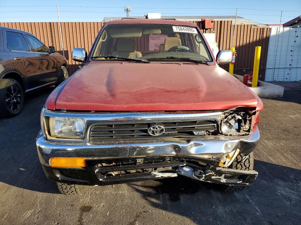 1994 Toyota 4runner VIN JT3VN29V5R0026046 COPART salvage auction — FRONT END, NV - SALVAGE TITLE, sold $150 on 2026-07-22 (photo 5)