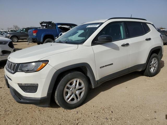 2018 Jeep Compass VIN 3C4NJCAB5JT468041 COPART salvage auction — Front End, TX - SALVAGE VEHICLE TITLE, sold $3,050 on 2026-07-02 (photo 1)