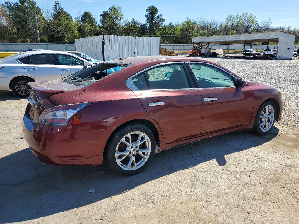 2012 Niss Maxima VIN 1N4AA5AP2CC814847 COPART salvage auction — REAR END, Tn - Salvage Certificate, sold $35 on 2026-07-07 (photo 3)